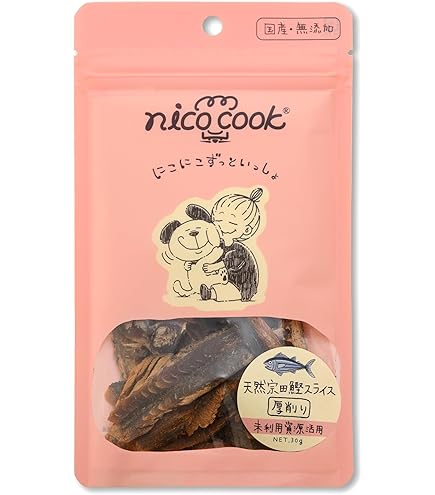 Amazon.co.jp: nico cook 天然 真鯛キューブ 犬 猫 ペット おやつ 魚